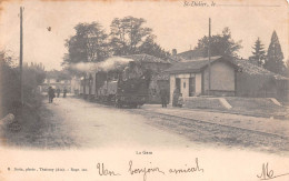 SAINT-DIDIER-sur-CHALARONNE (Ain) - La Gare Et Le Tramway - Précurseur Voyagé 190? (2 Scans) - Sin Clasificación