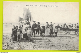 62 BERCK PLAGE L'Heure Du Goûter Sur La Plage En 1908 Voilier VOIR ZOOM Landau Ancien - Berck