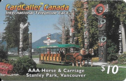 Canada: Prepaid CardCaller - AAA Horse & Carriage, Stanley Park Vancouver - Kanada