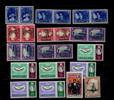 Swaziland - Elizabeth II - Timbres D'AS Surcharges - Neufs**/* - Swaziland (...-1967)