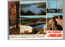 LAC ET BARRAGE DE VOUGLANS 39 - Le Plan D'eau Régate Voilier Montagne Et Foret  Carte Vierge - Sonstige & Ohne Zuordnung