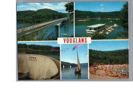 LAC ET BARRAGE DE VOUGLANS 39 - Le Pont De La Pyle Embacadere Des Bateaux Voilier Plage Carte Vierge - Otros & Sin Clasificación