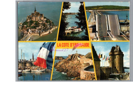 LA COTE D'EMERAUDE - Le Mont SCarte Vierget Michel Embarcadere Dinard Barrage De La Rance Rempart La Pointe Tour Solidor - Andere & Zonder Classificatie