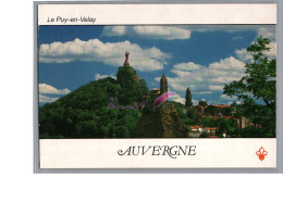 LE PUY EN VELAY 43 - Auvergne Le Rocher Corneille Statue Notre Dame Chapelle Romane Saint Michel D'Auiguille 1996 - Le Puy En Velay