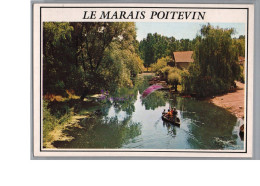 LE MARAIS POITEVIN 87 - 1987 Vue Generale Animé Homme En Barque - Autres & Non Classés