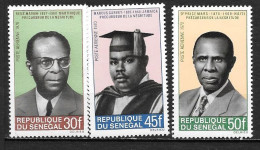 PA - 1970 - N° 81 à 83 **MNH - Précurseur De La Négritude - Senegal (1960-...)