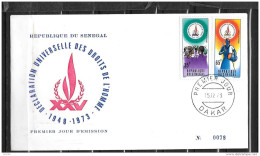 FDC - 1973 - 25 Ans Déclaration Universelle Des Droits De L'homme - 17 - 1 - Sénégal (1960-...)