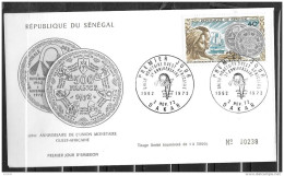 FDC - 1972 - 10 Ans Union Monétaire - 14 - 1 - Sénégal (1960-...)