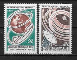 1971 - N° 347 à 348 *MH - Journée Des Télécommunications - Sénégal (1960-...)