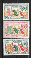 1962 - N° 210 à 212 *MH - Admission Aux Nations-Unis - Sénégal (1960-...)