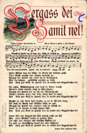 H1938 - Litho Anton Günther Liedkarte - Vergaß Mei Hamit Net - Gottesgab Sudentengau - Musik Und Musikanten