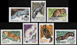 USSR / Russia 1967, Native Fur Animals - 7 V. MNH - Andere & Zonder Classificatie