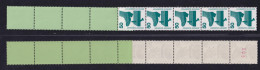 Bund 700 A RE 5+4 Grün/planatol Rote Nr. Unfallverhütung 50 Pf Postfrisch - Rollenmarken