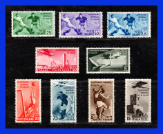 1934 - Italia - Scott Nº 324 - 328 + C 62 - C 65 - MNH - Mundial De Futbol 1934 - IT- 001 - Ongebruikt