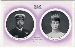 King George V And Queen Mary Proclaimed - George Lee "Wulftruna" Series - Case Reali