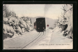 AK Caux, En Hiver, Un Train Dans La Neige  - Other & Unclassified