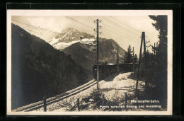 AK Gösing, Mariazellerbahn Auf Der Strecke Zwischen Gösing Und Annaberg, österreichische Eisenbahn  - Trenes