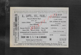 ANCIEN TICKET D ENTRÉE TRIANON LYRIQUE  PARIS  : - Tickets D'entrée