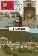 Schweiz Suisse 1984: Zu 706 Mi 1268 Yv 1197 SAINT IMIER 884-1984 Tour St.Martin Sur CM Multivues Avec ⊙ ST.IMIER 21.2.84 - Orologeria