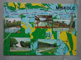 Kov 716-27 - HUNGARY, MISKOLC, PLANE, MAP - Hungary