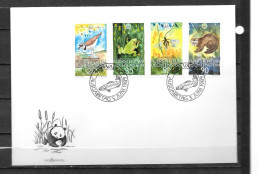 1989 - 908 à 911 - Animaux - 23 - FDC