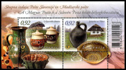 [Q] Slovenia 2012: Foglietto Ceramiche (congiunta Ungheria) / Pottery S/S (joint Issue With Hungary) ** - Joint Issues