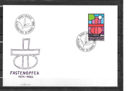 1986 - 836 - Offrande De Carème - 15 - FDC