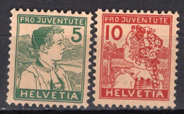 T3583 - SUISSE SWITZERLAND Yv N°149/50 * Pro Juventute - Unused Stamps