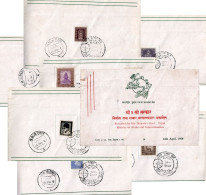 Nepal UPU Anniversary 14-Stamp Folder FDC 1959 - U.P.U.