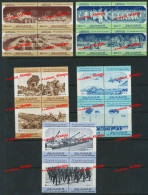 LIBYA 1981 MNH SEPTEMBER REVOLUTION 12TH ANNIVERSARY SCARCE QADDAFI QUATHAFI QATHAFI 5 BLOCKS OF 4 YT 945 - 964 - Militares