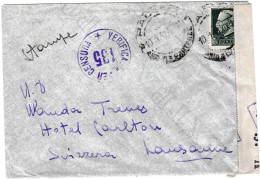 Italie, Enveloppe Du 10/1/41 Pour Lausanne, Marques De Censure - Correo Militar (PM)