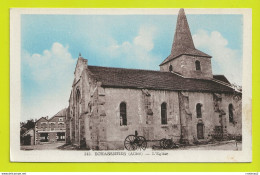 03 ECHASSIERES N°343 L'Eglise Hôtel à Gauche Et Matériel Agricole VOIR DOS - Autres & Non Classés