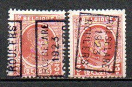 3157 Voorafstempeling Op Nr 192 - ROESELARE 1923 ROULERS - Positie A & B - Roulettes 1920-29