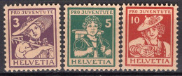 T3586 - SUISSE SWITZERLAND Yv N°151/53 * Pro Juventute - Unused Stamps