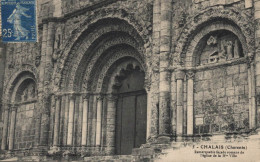 16 CHALAIS REMARQUABLE FACADE ROMANE DE L'EGLISE DE LA HAUTE VILLE - Other & Unclassified