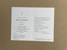 VANHOOFF Richard  °ERPS-KWERPS 1930 +LEUVEN 1998 - RAL - CLOETENS - VAN DOREN - Obituary Notices