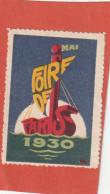 Foire De Paris 1930 - Andere & Zonder Classificatie
