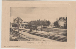 CARTE POSTALE   SEES 61  La Gare Et Rue De La Gare - Sees