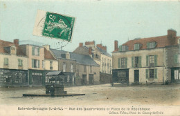 ILLE ET VILAINE  BAIN DE BRETAGNE   Rue Des Quatre Vents Et Place - Andere & Zonder Classificatie