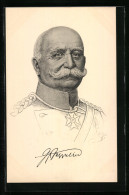 AK Ferdinand Graf Von Zeppelin, Kopfportrait  - Dirigibili