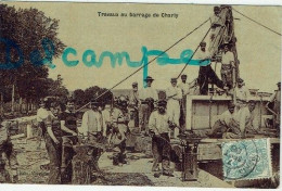 CPA -  02 - CHARLY SUR MARNE - Travaux Au Barrage De Charly - 1906 - - Other & Unclassified