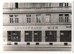 Fotografie Unbekannter Fotograf, Ansicht Wien, Länderbank Wien In Der Wallensteinstrasse 20  - Lugares