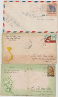 S.VIETNAM  6 Cds  QUAN BUU  (poste Militaire ) On 6 Covers  Réf  FM5 - Vietnam