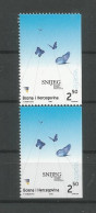 Bosnia Hercegovina 2003 Europa Butterflies Pair 2  Y.T. 397a/397b   ** - Bosnië En Herzegovina