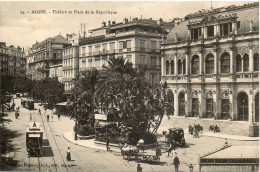 ALGERIE - ALGER - 34 - Tléâtre Place De La République - Collection Régence A. L. édit. édit. Alger (Leroux) - Algerien