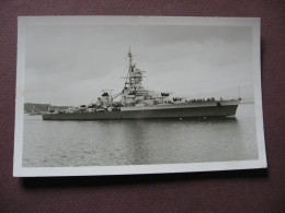 CPA PHOTO Marine Nationale BATEAU DE GUERRE Croiseur GEORGES LEYGUES 1950 1960 - Oorlog