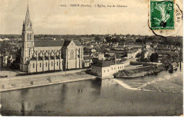 72 - SABLE - L'Eglise Vue Du Château - Sable Sur Sarthe