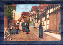 En Alsace, Retour D'église - Costumes