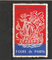 Foire De Paris 1950 - Sonstige & Ohne Zuordnung