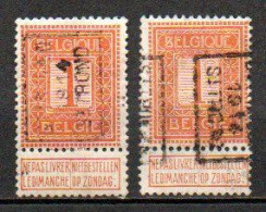 2319 Voorafstempeling Op Nr 108 - ST TRUIDEN 1914 ST TROND - Positie A & B - Rollo De Sellos 1910-19